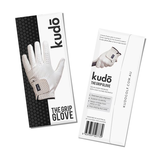 Modern Golf glove packaging contest! Design by Shisiouk