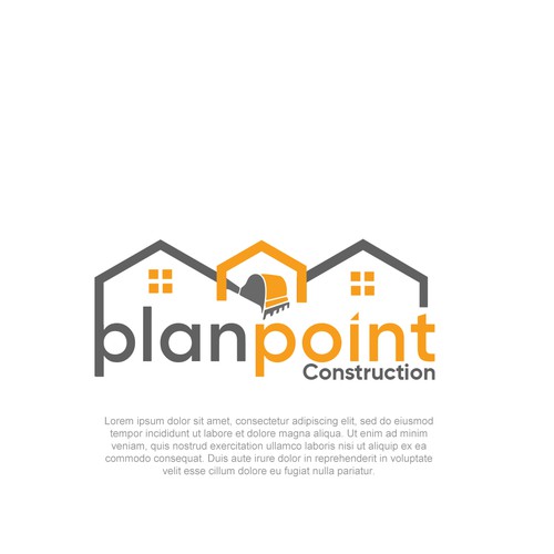 PlanPoint Construction Logo Needs A Remodel Design by Archaic Scars