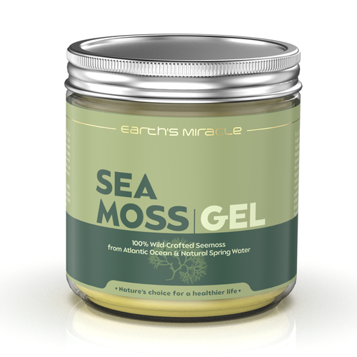 Diseño de Design a Label for our Sea Moss Gel Product de White Dot