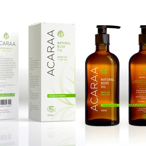 Creative Packaging Design for Natural Cosmetic Line Design by Floating Baron