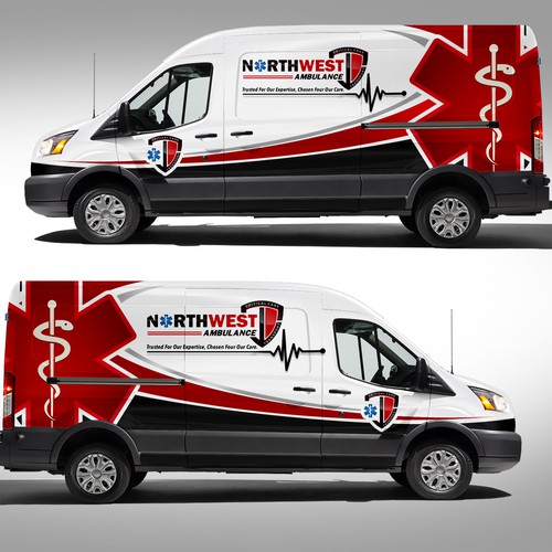 911 Ambulance wrap on sprinter Design by J.Chaushev