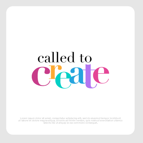 "Called to Create" Logo Design Design by Endutart