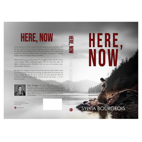 Book cover design for historical fiction novel set in British Columbia Design by Henry Adrian