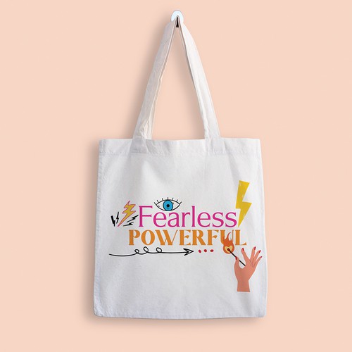 Typographic illustration to inspire and empower women Design by Little Whale