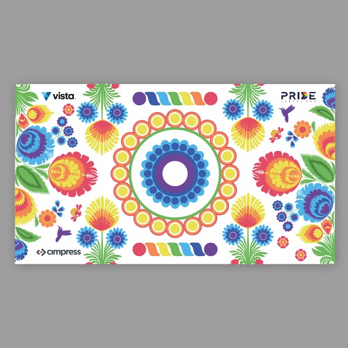 Virtual backgrounds for PRIDE month (multiple winners) Diseño de Simeo
