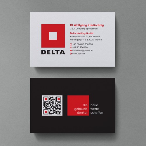 DELTA Business Card Relaunch Design by Birendra Chandra Das