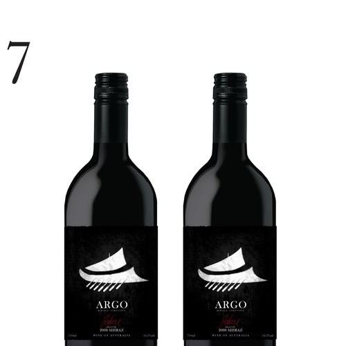 Sophisticated new wine label for premium brand Réalisé par bluecreative