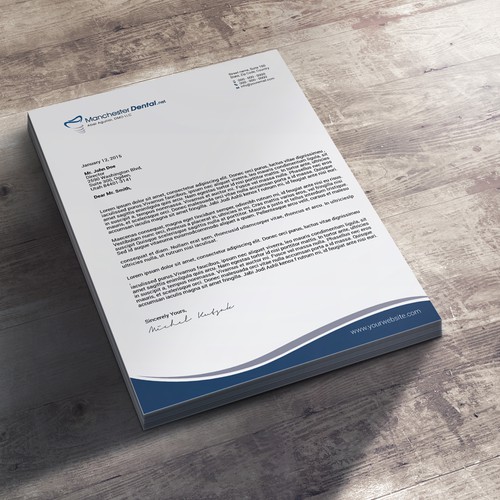 Designs Dental stationary and business card Stationery contest