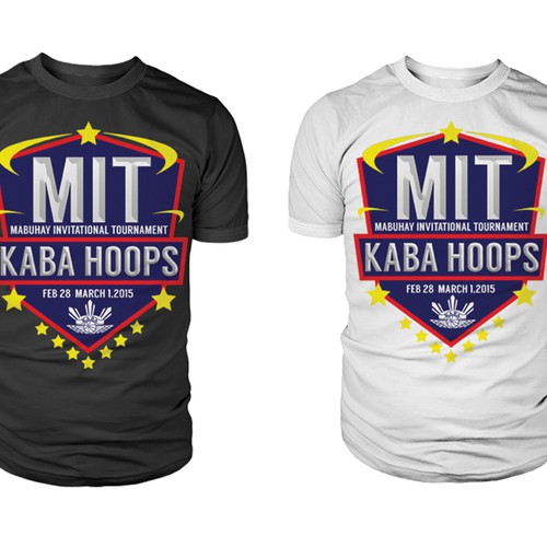 Create a college/nba tshirt design for a boys and girls basketball  tournament, T-shirt contest