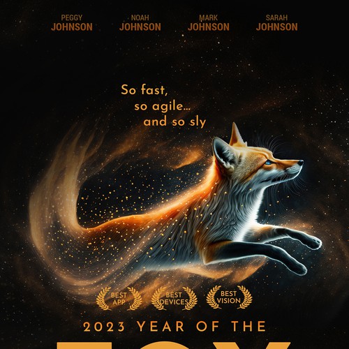 Life360 2023 Year of the Fox Poster Design by avijitdutta