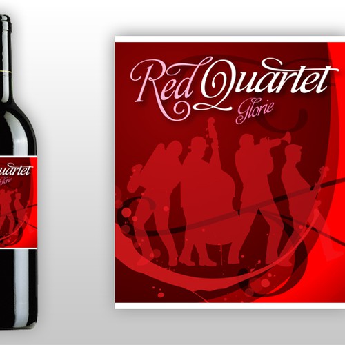 Glorie "Red Quartet" Wine Label Design デザイン by userz2k