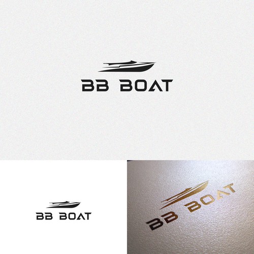 Motor yacht logo - BB Boat or BBboat Design by Lyna™