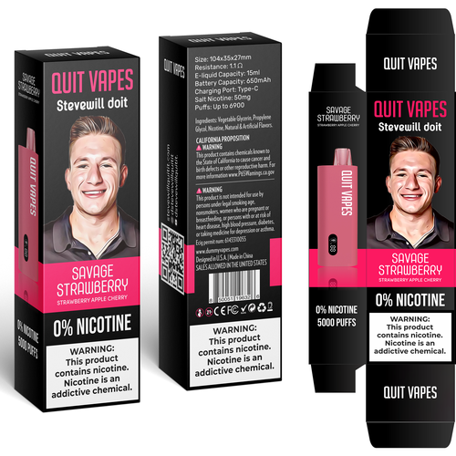 Quit Vape Package for disposable vape device Design by SONUPARMAR