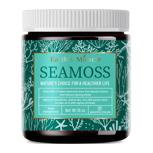 Diseño de Design a Label for our Sea Moss Gel Product de ve_sta