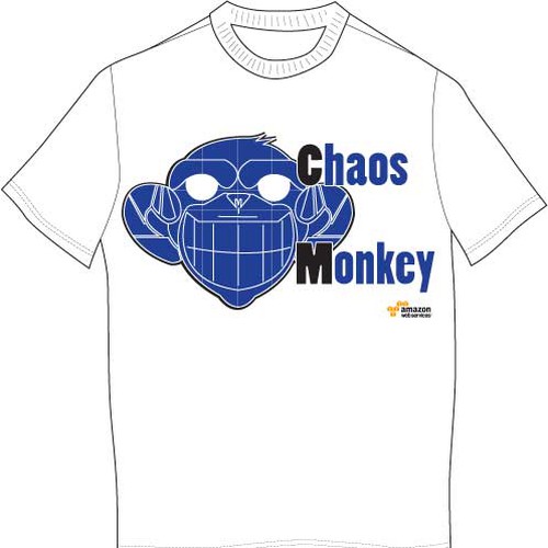 Design di Design the Chaos Monkey T-Shirt di Javamelo