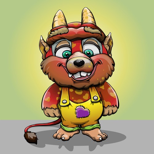 The East Beast - a fun mascot for an elementary school Design by Aleksandar Stanojev