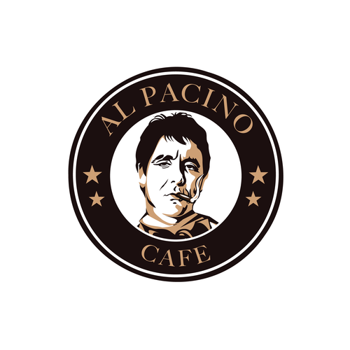 Logo for a high end Italian coffee shop with an Al Pacino theme. Réalisé par MarsoulStudio