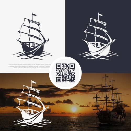 Logo for an Historical Exhibition: Sailing Through Time -Historical Echoes in a Digital Logo Design by LuxuryDesign