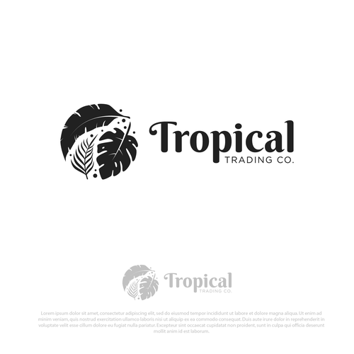 a tropical plant company- design a modern/elegant and new age logo with an Antique touch for Design by Playongrafis