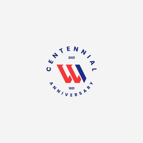 Design Centennial Anniversary Logo por Art Pen