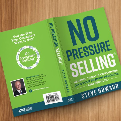 Create an updated professional Book Cover for No Pressure Selling Design réalisé par U.T