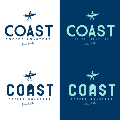 Design di design logo for Coast Coffee Roaster, that will give an ordinary word a cool vibe di Helma