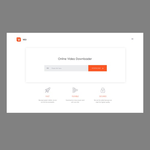 VE3 - Simple Video Downloader Website | Google Style Design by mj.dizon