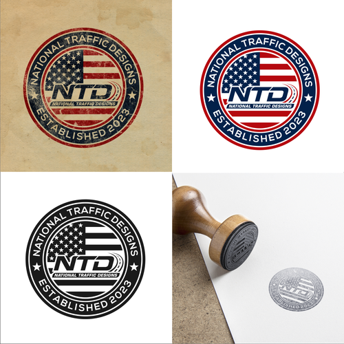 Stamped Logo Design by Zept'ID99™