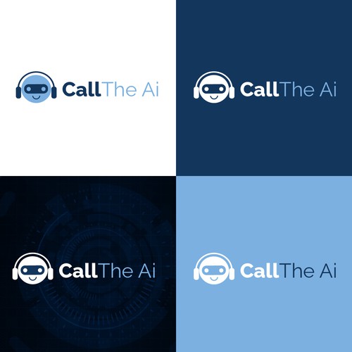 AI Communication Logo Design by pexelbytes