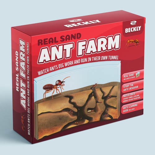 Eye Catching Ant Farm Box Design Design by Radmilica