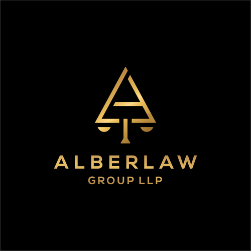 Law office firm logo keep Alber Law separate it looks better Design by canda