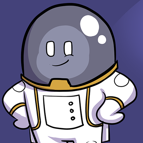 Astronaut Mascot Design for Moonshot Crypto Project Design by Dukecartoons