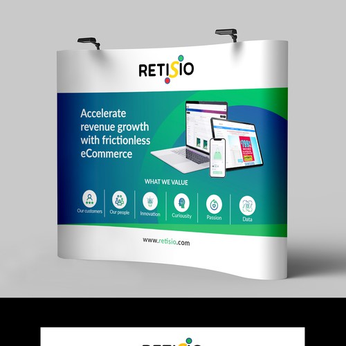 Design a fantastic tradeshow booth for enterprise SaaS company / eCommerce platform Design by dezignedge*