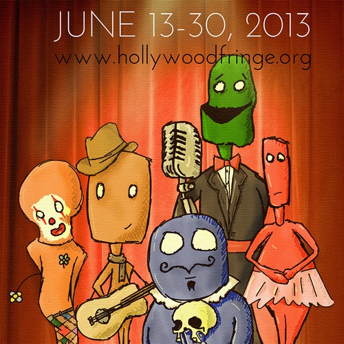 Original Illustration for the Cover of the The Hollywood Fringe Festival Guide Design by Pryority