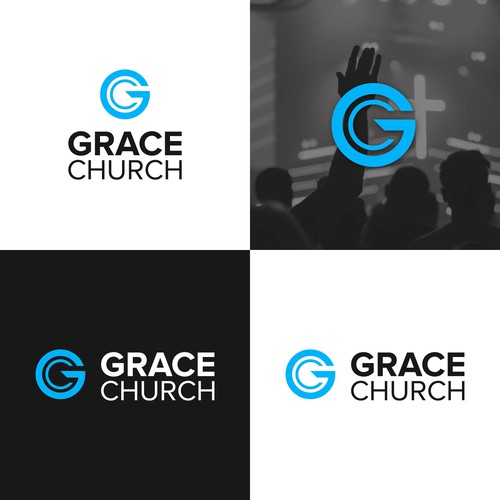 Modern and Sleek Design for Contemporary Church - Grace Church - San Diego Design by logoalley