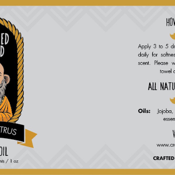 Crafted Beard Label