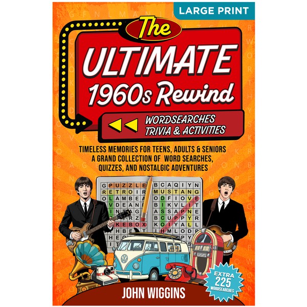 1960s wordsearch book cover design