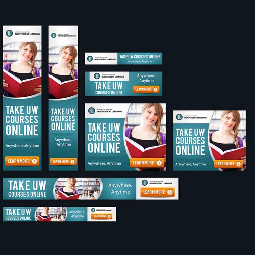 Create web banners for University of Wisconsin Independent Learning Design by Deziredzin