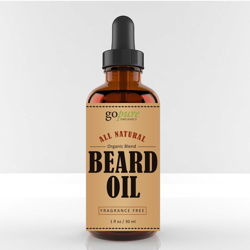 Create a High End Label for an All Natural Beard Oil! Design by Abacusgrp