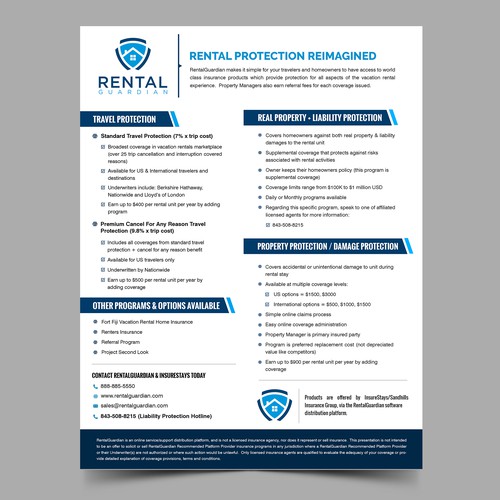 One Page Info Sheet