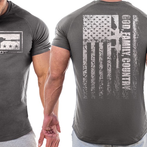 Develop a patriotic shirt that represents: The individual patriot, God, Family, Country Design von ^^SHALOM^^