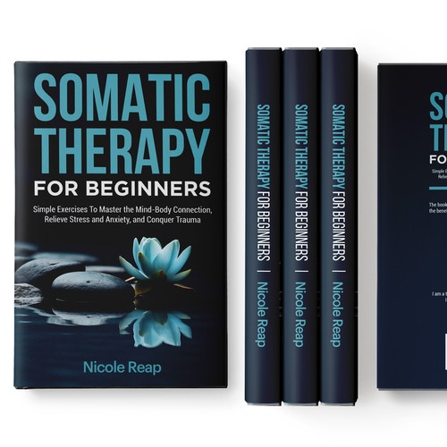 Design a book cover about Somatic Therapy for Beginners Design by ~99~