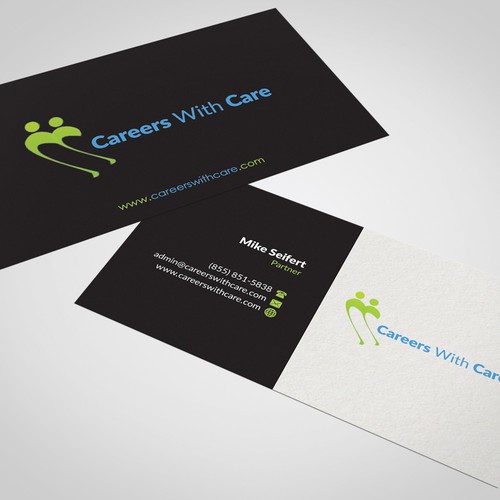 Hire Me business cards Design by Nuhan Enterprise IT