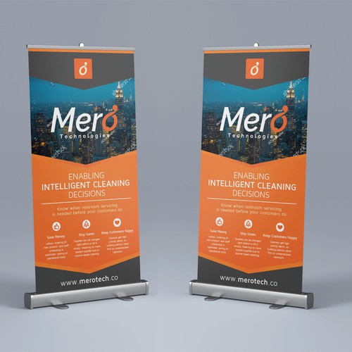 Growing tech startup in IoT needs a banner design for trade-shows Design by si_JambuL