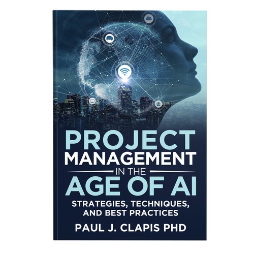 Simple, professional cover for a business book about Artificial Intelligence Design by anisha umělec