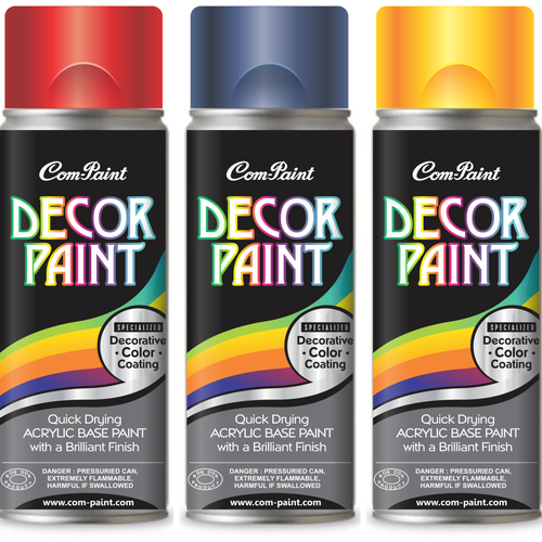 Product Label Design for AEROSOL SPRAY PAINT CAN Design by Exocast33