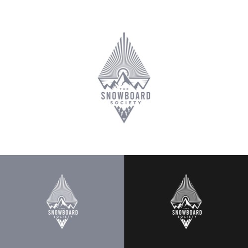 Logo pour une École snowboard courchevel Design by CliffKer