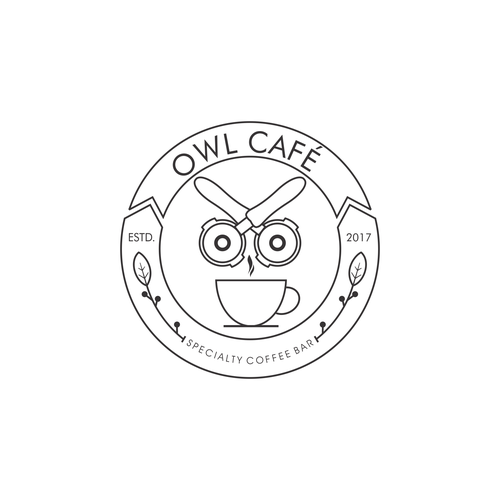 a new coffee shop logo design "owl cafe" Diseño de DeBarra