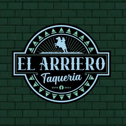 Design vincitore del contest "El Arriero Taqueria Logo"