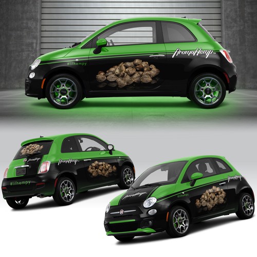 Fiat 500 interior - car wrap design - Wrap Blog